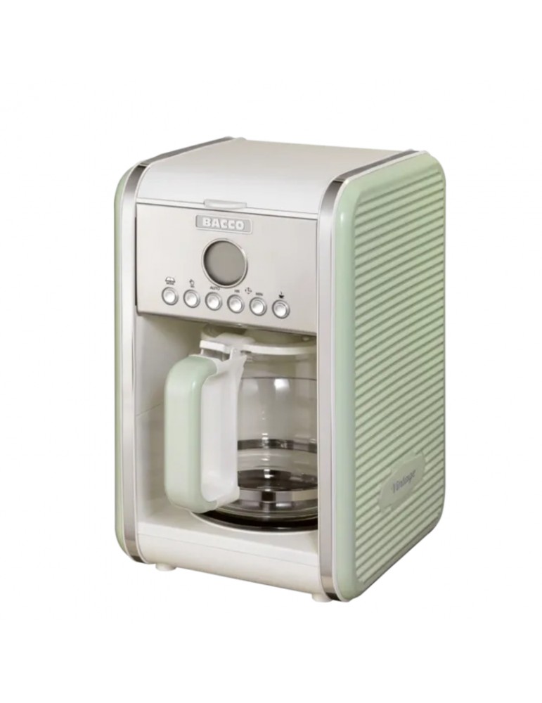 Cafetera Bacco Verde 12 Tazas Vintage Bcav-Gr