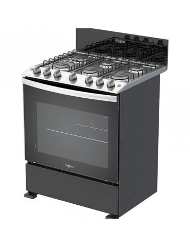 Cocina Whirlpool 6 Hornillas A Gas Negro LWFR3100B